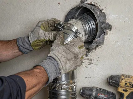 Dryer Vent Hose Installation in Eastvale